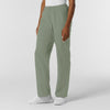 NURTUR Women's Straight Leg Cargo Scrub Pant Sage side view