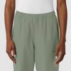 NURTUR Women's Straight Leg Cargo Scrub Pant Sage front detail