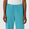 Nurtur Women's Straight Leg Cargo Scrub Pant - Teal Blue