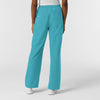Nurtur Women's Straight Leg Cargo Scrub Pant - Teal Blue