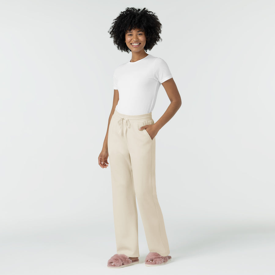 Unwind & Lounge Women's Wide Leg Pant Birch lounge set