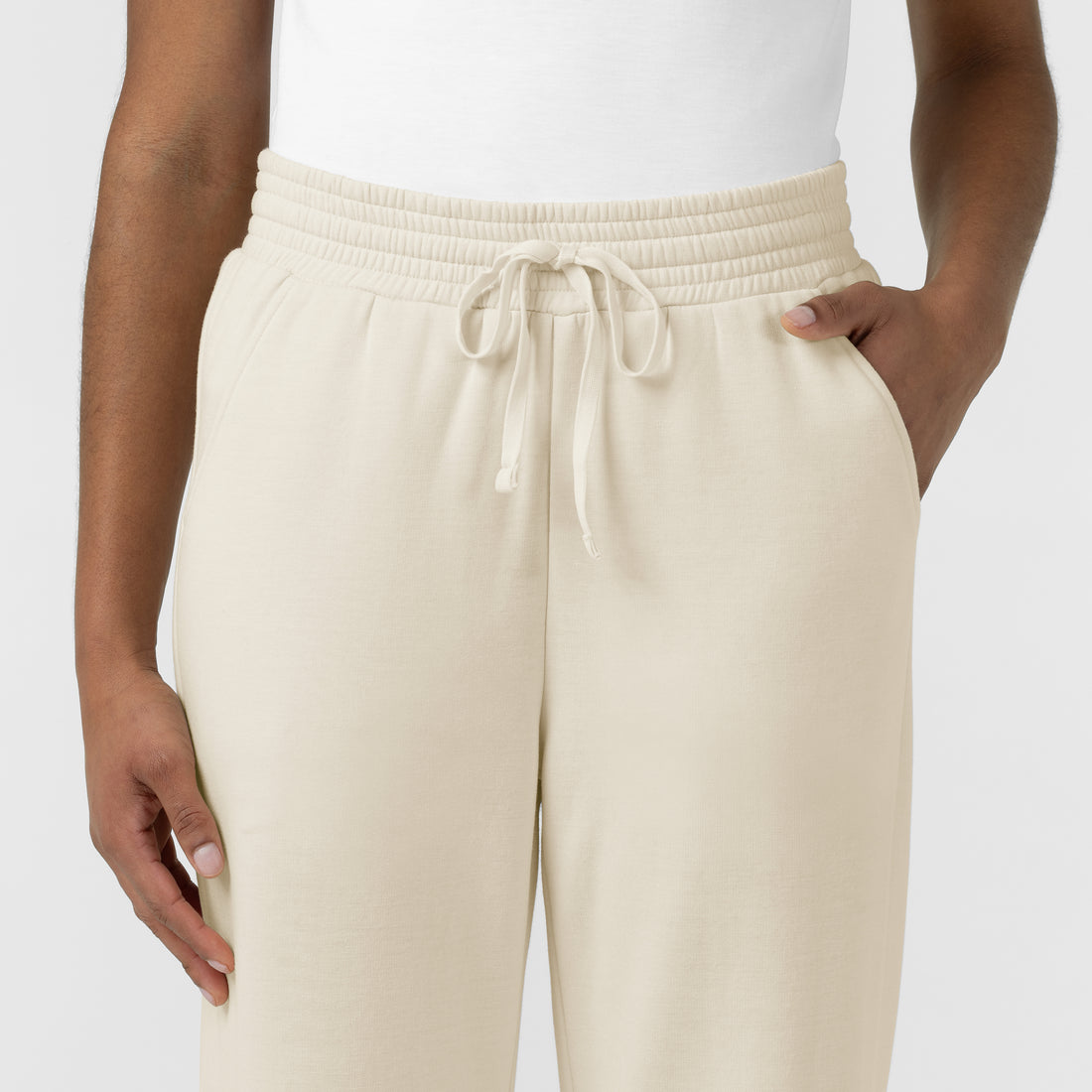 Unwind & Lounge Women's Wide Leg Pant Birch front detail