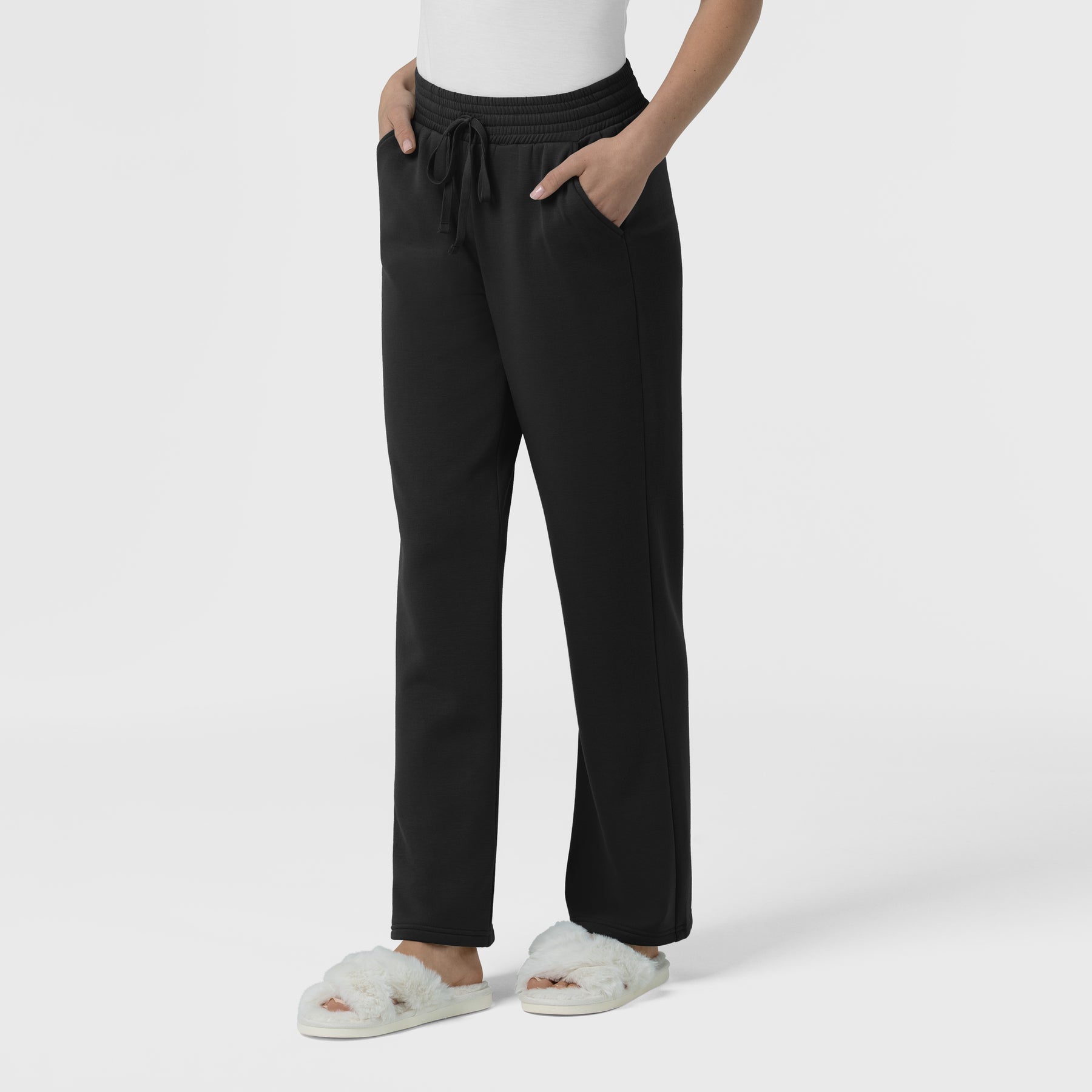 Unwind & Lounge Women's Wide Leg Pant Black