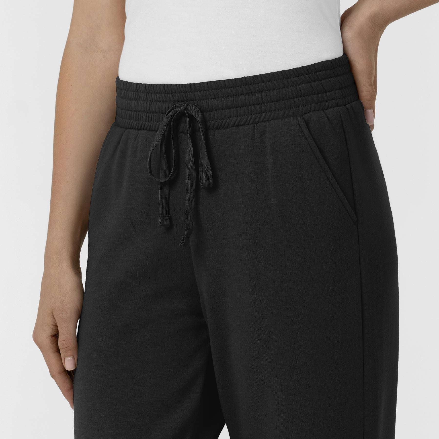 Unwind & Lounge Women's Wide Leg Pant Black side view