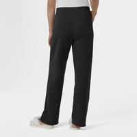 Unwind & Lounge Women's Wide Leg Pant Black back view