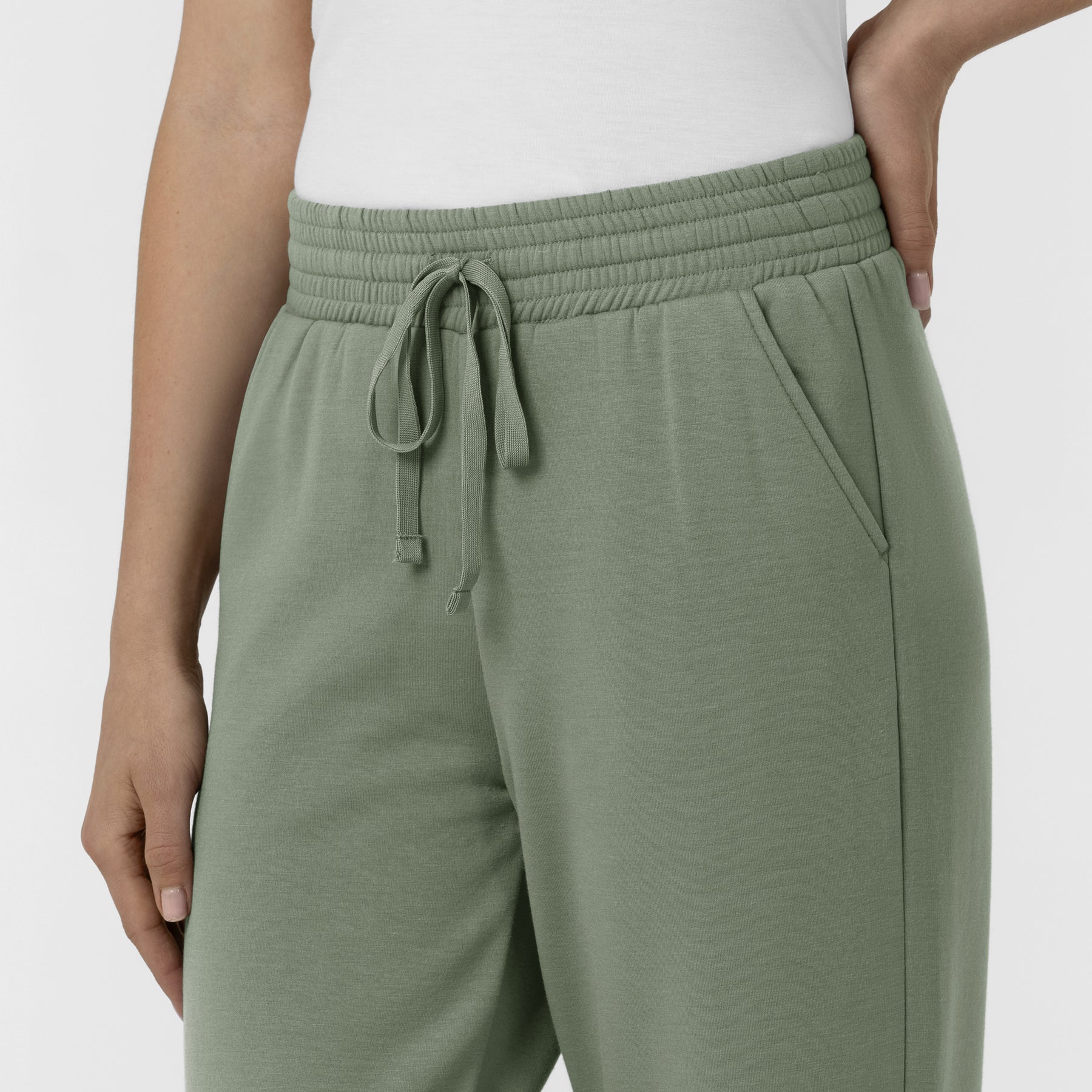 Unwind & Lounge Women's Wide Leg Pant Sage side view