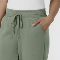 Unwind & Lounge Women's Wide Leg Pant Sage front detail