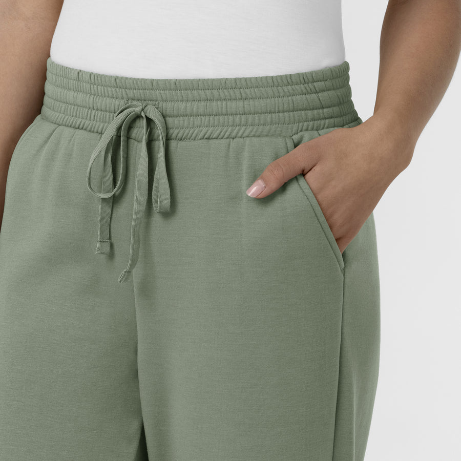 Unwind & Lounge Women's Wide Leg Pant Sage front detail