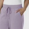 Unwind & Lounge Women's Wide Leg Pant Wisteria front detail