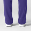 Nova Women's Stovepipe High-Low Hem Scrub Pant - Grape