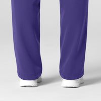 Nova Women's Stovepipe High-Low Hem Scrub Pant - Grape