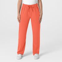 Nova Women's Stovepipe High-Low Hem Scrub Pant Sugar Coral