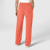 Nova Women's Stovepipe High-Low Hem Scrub Pant Sugar Coral back view