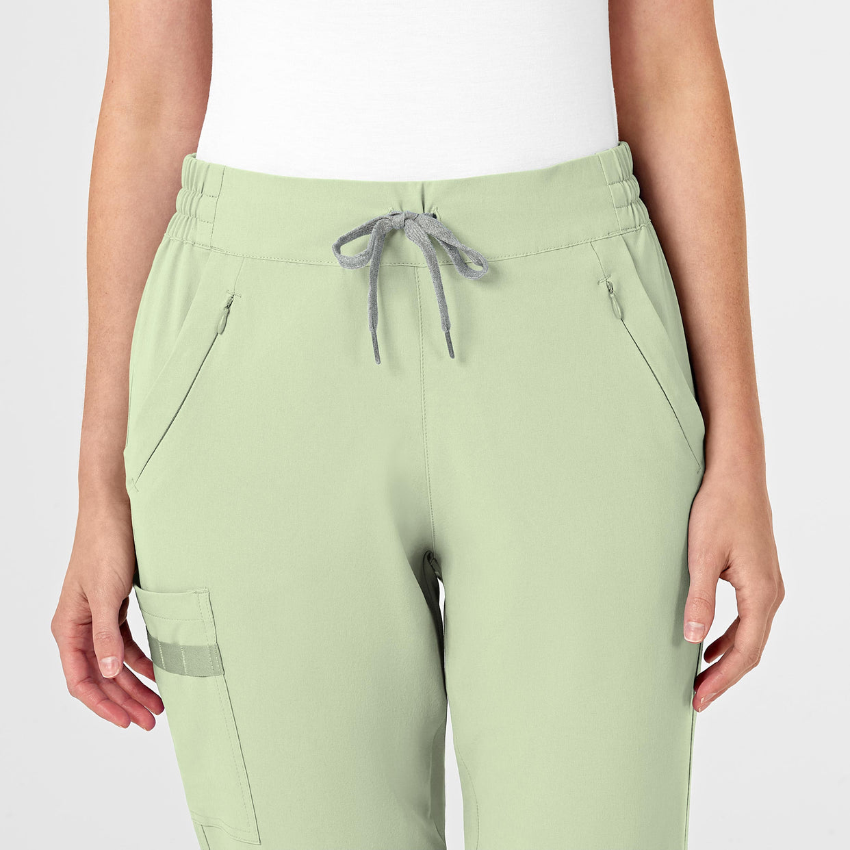 RENEW Women's Jogger Scrub Pant Fresh Mint front detail