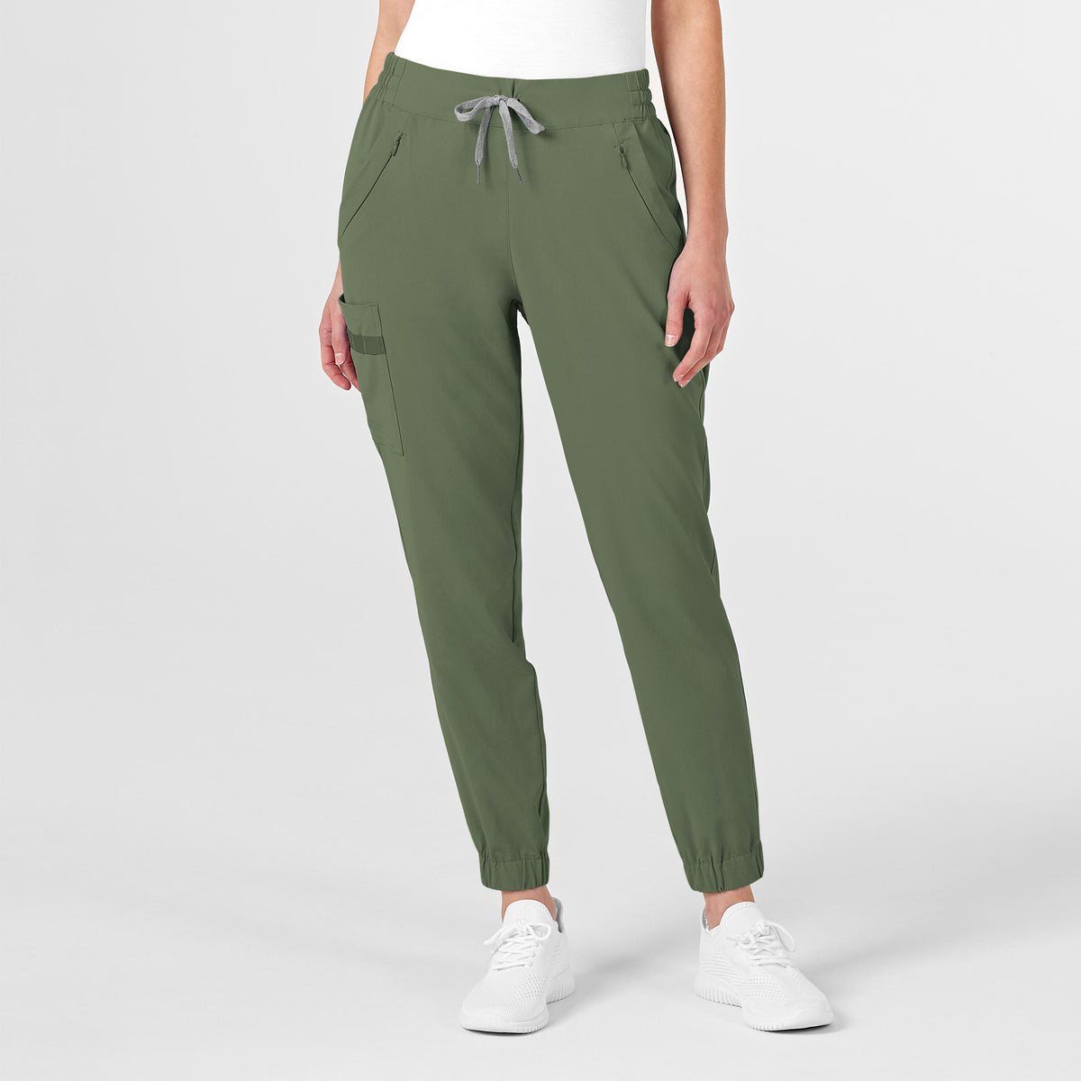 Vince Camuto Women's Mid Rise Jogger  Heathered Olive – Scrub Pro Uniforms
