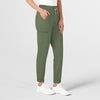 RENEW Women's Jogger Scrub Pant Olive side view