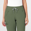 RENEW Women's Jogger Scrub Pant Olive front detail