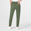 RENEW Women's Jogger Scrub Pant Olive back view