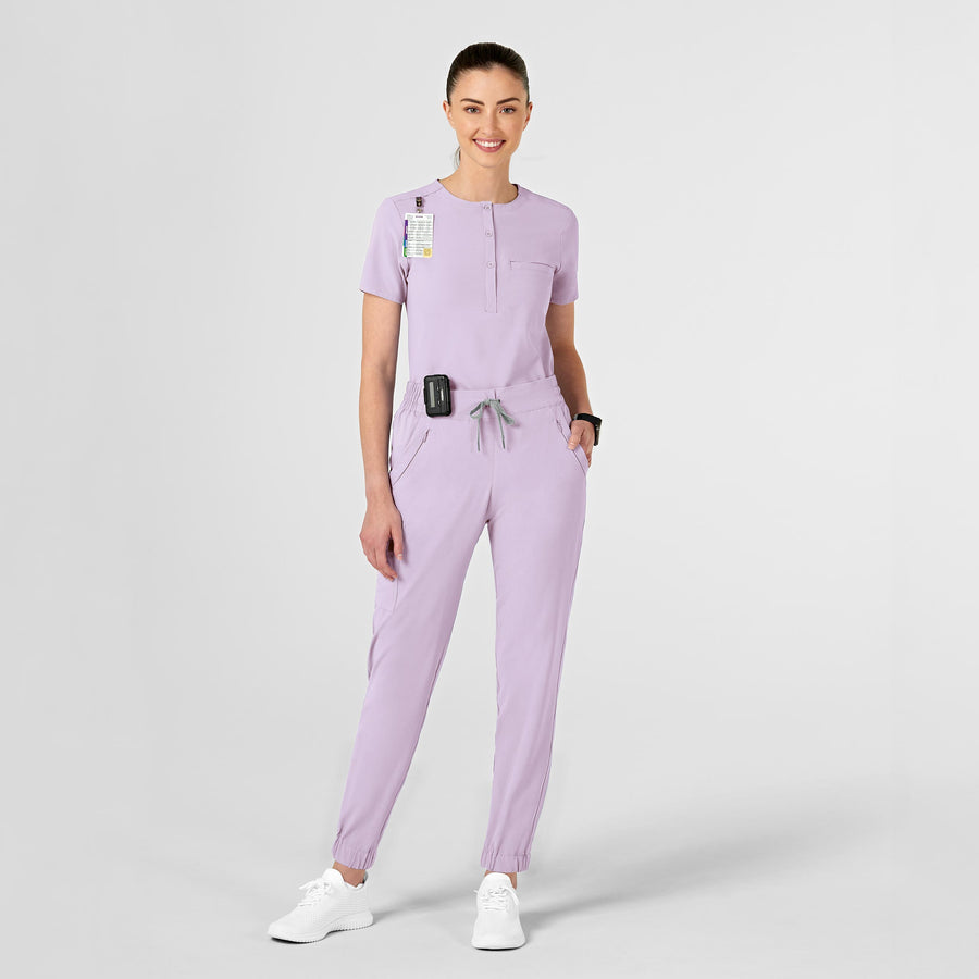 RENEW Women's Jogger Scrub Pant Pastel Lilac full scrub set