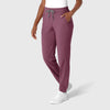 RENEW Women's Jogger Scrub Pant Wine Heather side view