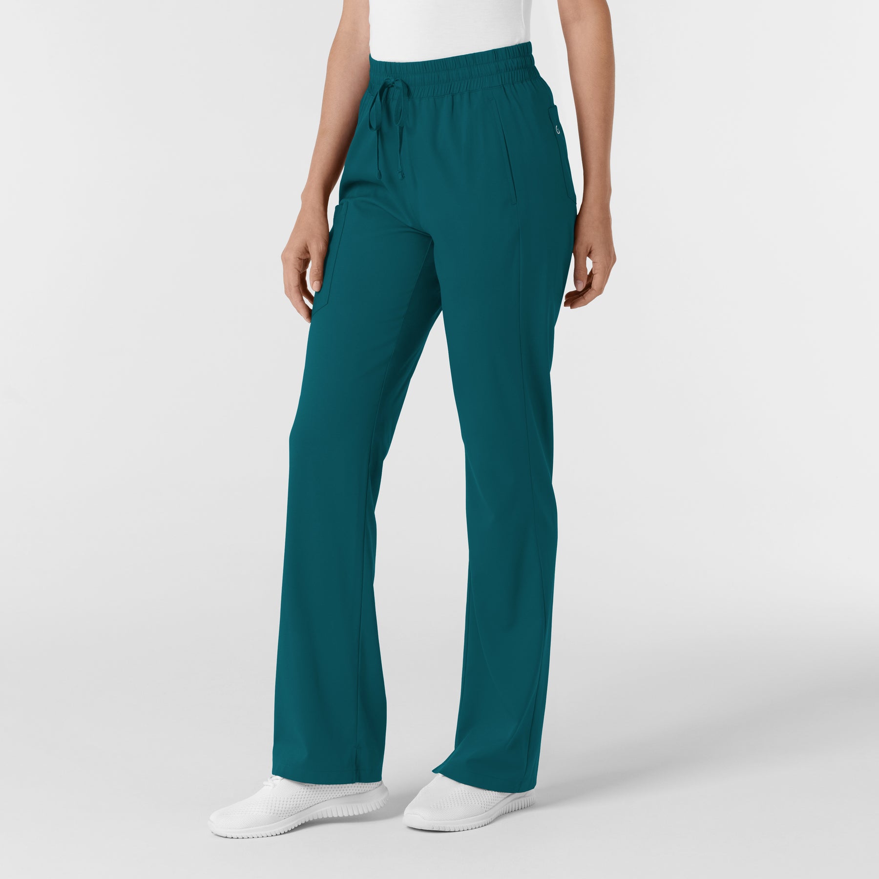 Boundless Women's Bootcut Scrub Pant Caribbean side view
