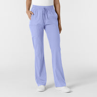 Boundless Women's Bootcut Scrub Pant Ceil Blue
