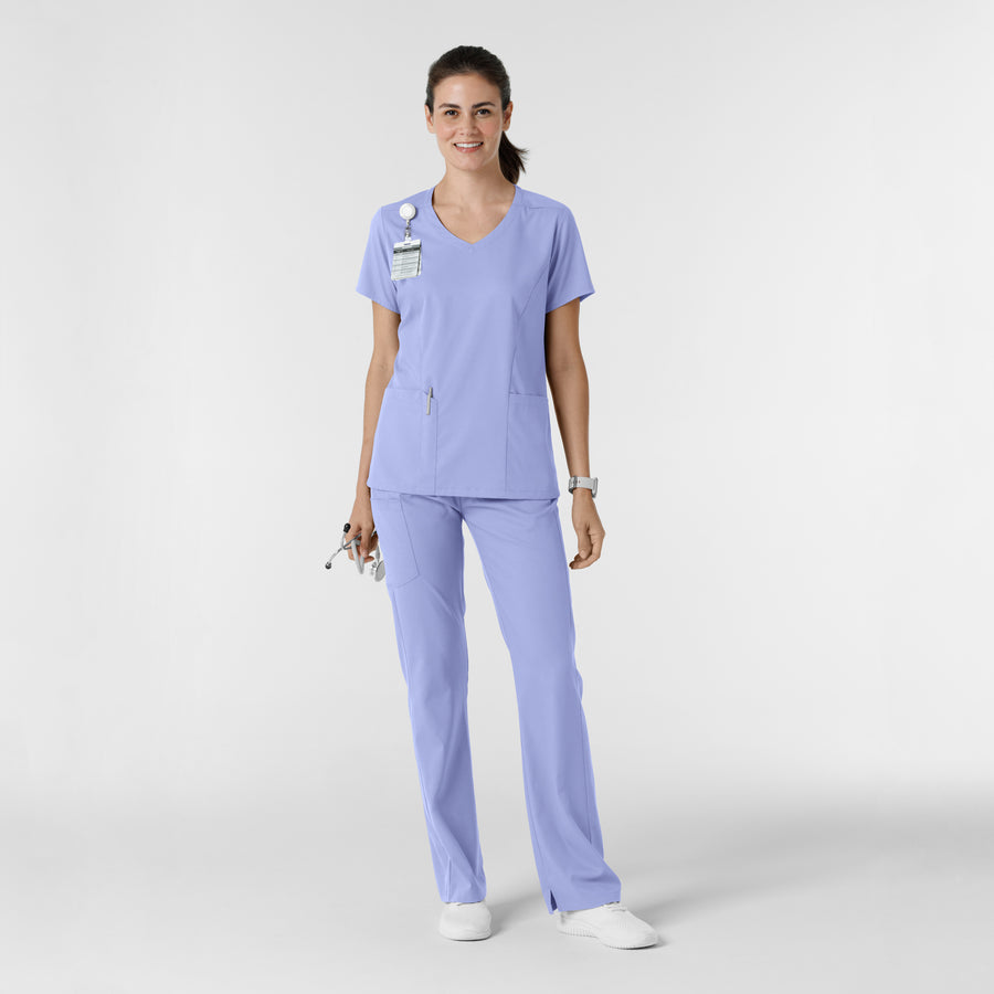 Boundless Women's Bootcut Scrub Pant Ceil Blue full scrub set