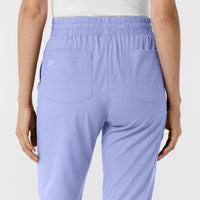 Boundless Women's Bootcut Scrub Pant Ceil Blue back detail