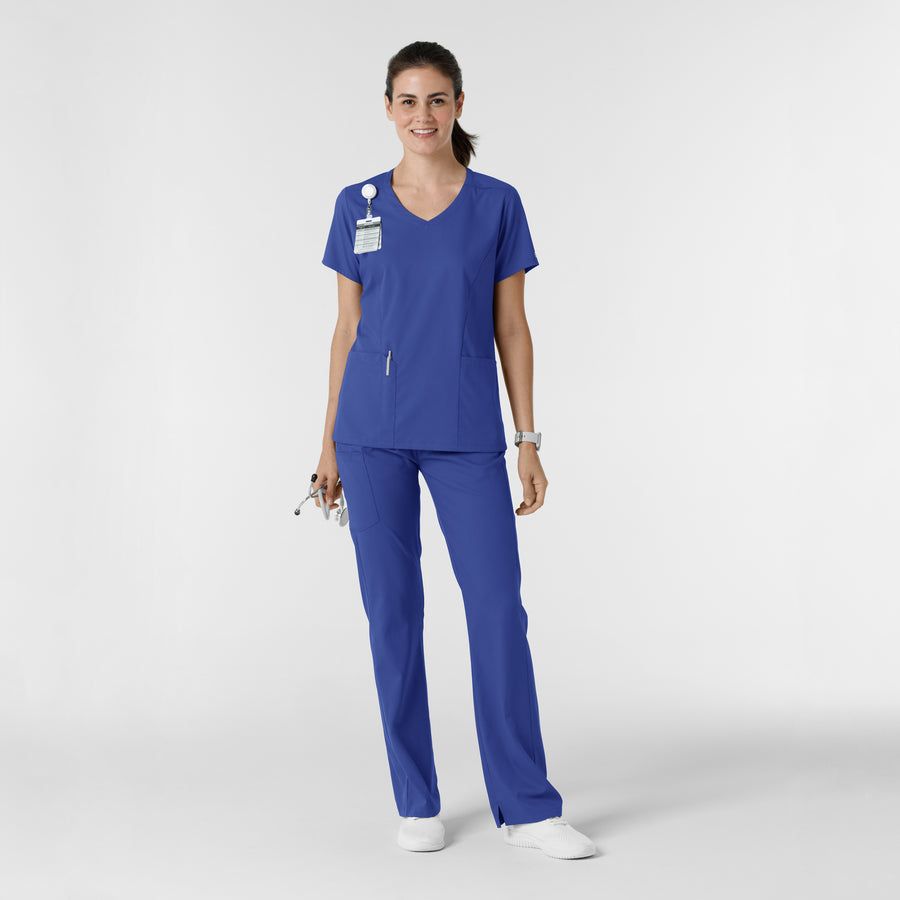 Boundless Women's Bootcut Scrub Pant Galaxy Blue full scrub set