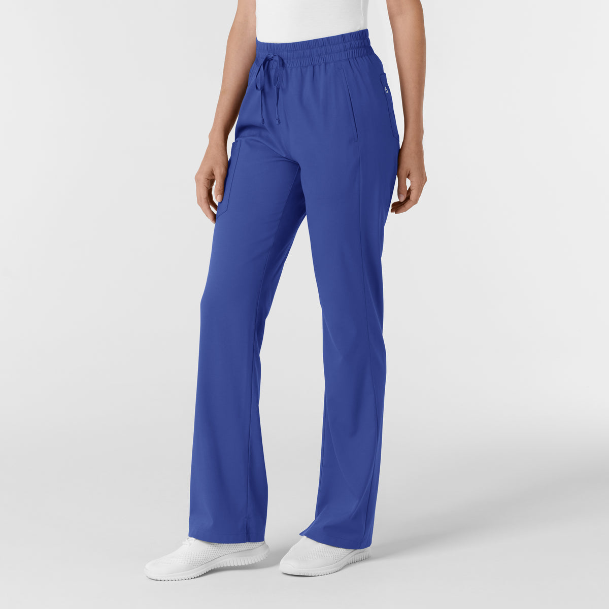 Boundless Women's Bootcut Scrub Pant Galaxy Blue side view