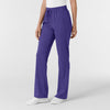 Boundless Women's Bootcut Scrub Pant Grape side view