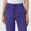 Boundless Women's Bootcut Scrub Pant Grape front detail