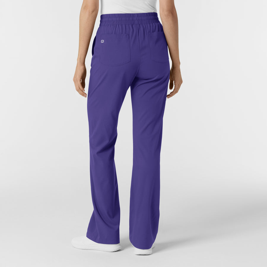 Boundless Women's Bootcut Scrub Pant Grape back view