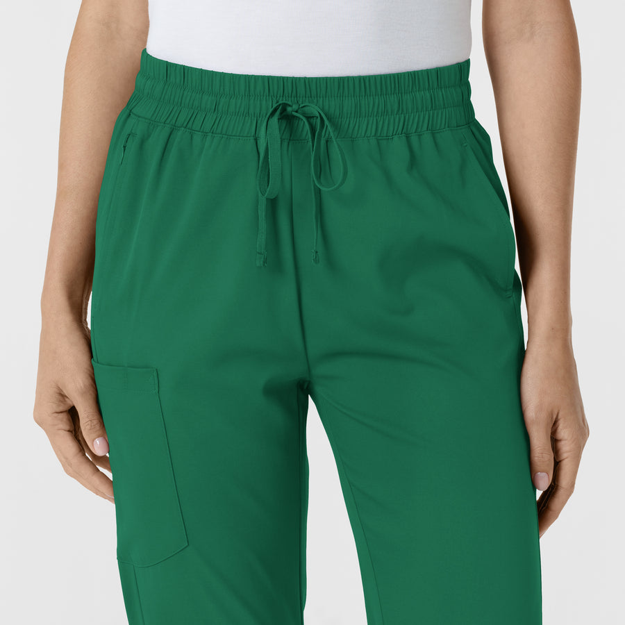 Boundless Women's Bootcut Scrub Pant Hunter front detail