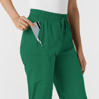 Boundless Women's Bootcut Scrub Pant Hunter side detail 1
