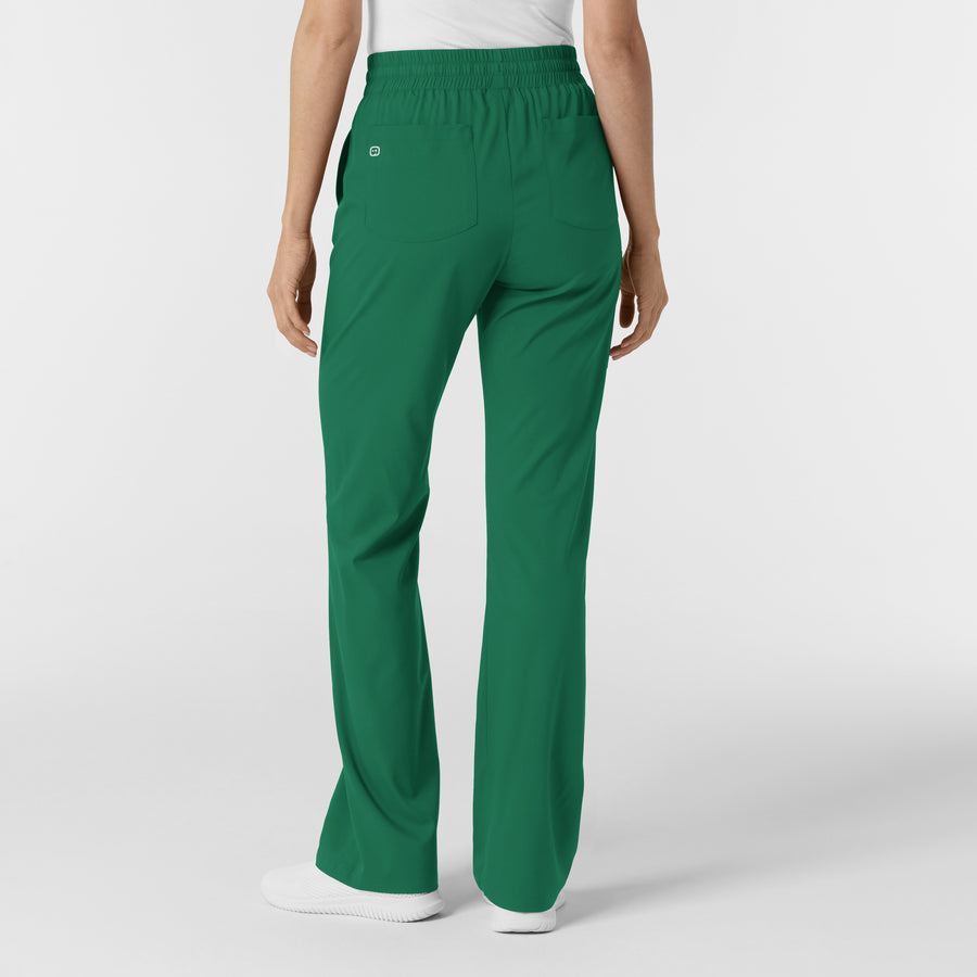 Boundless Women's Bootcut Scrub Pant Hunter back view