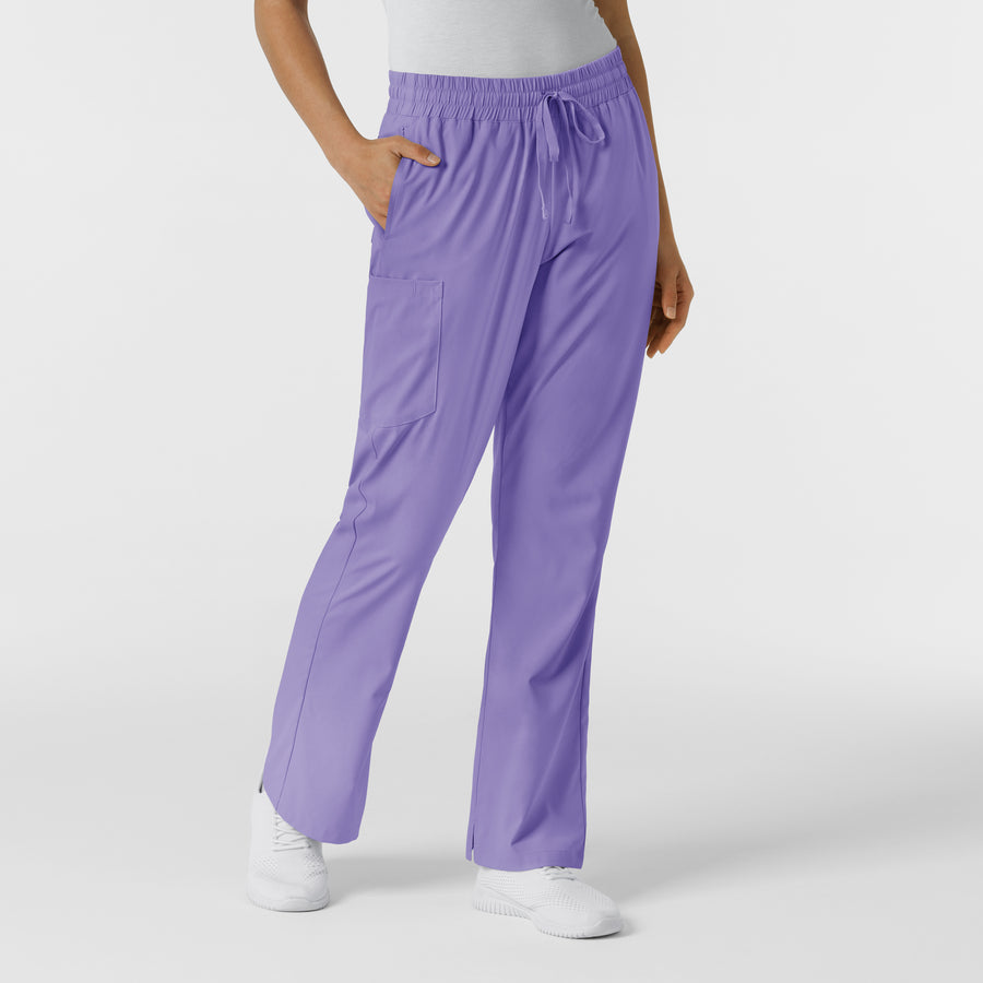 Boundless Women's Bootcut Scrub Pant Iris Purple side view