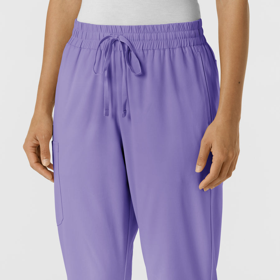 Boundless Women's Bootcut Scrub Pant Iris Purple front detail