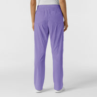 Boundless Women's Bootcut Scrub Pant Iris Purple back view