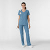 Boundless Women's Bootcut Scrub Pant Pacific Blue full scrub set