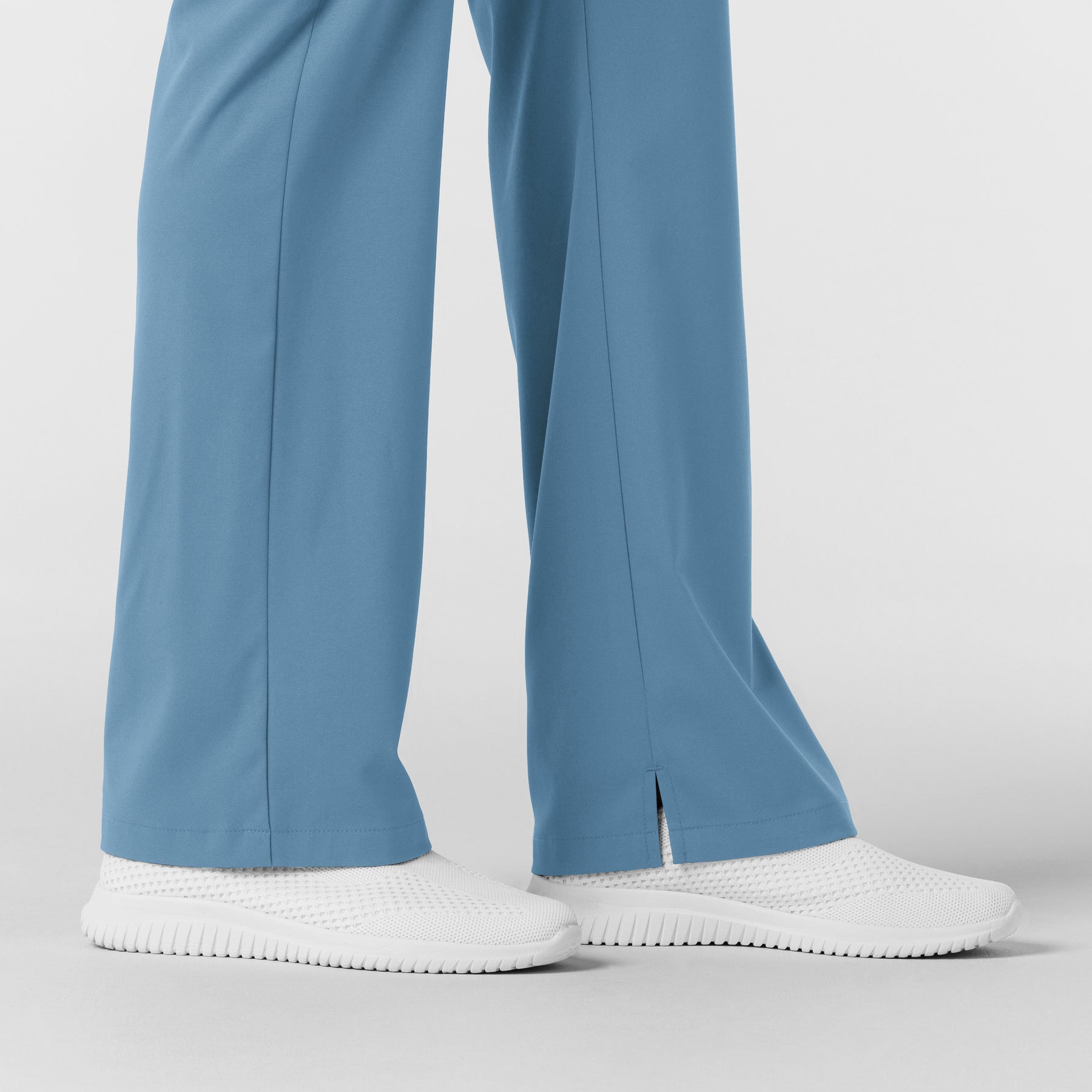 Boundless Women's Bootcut Scrub Pant Pacific Blue bootcut hemline