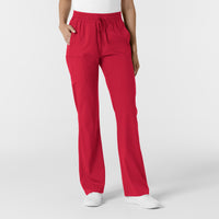 Boundless Women's Bootcut Scrub Pant Red