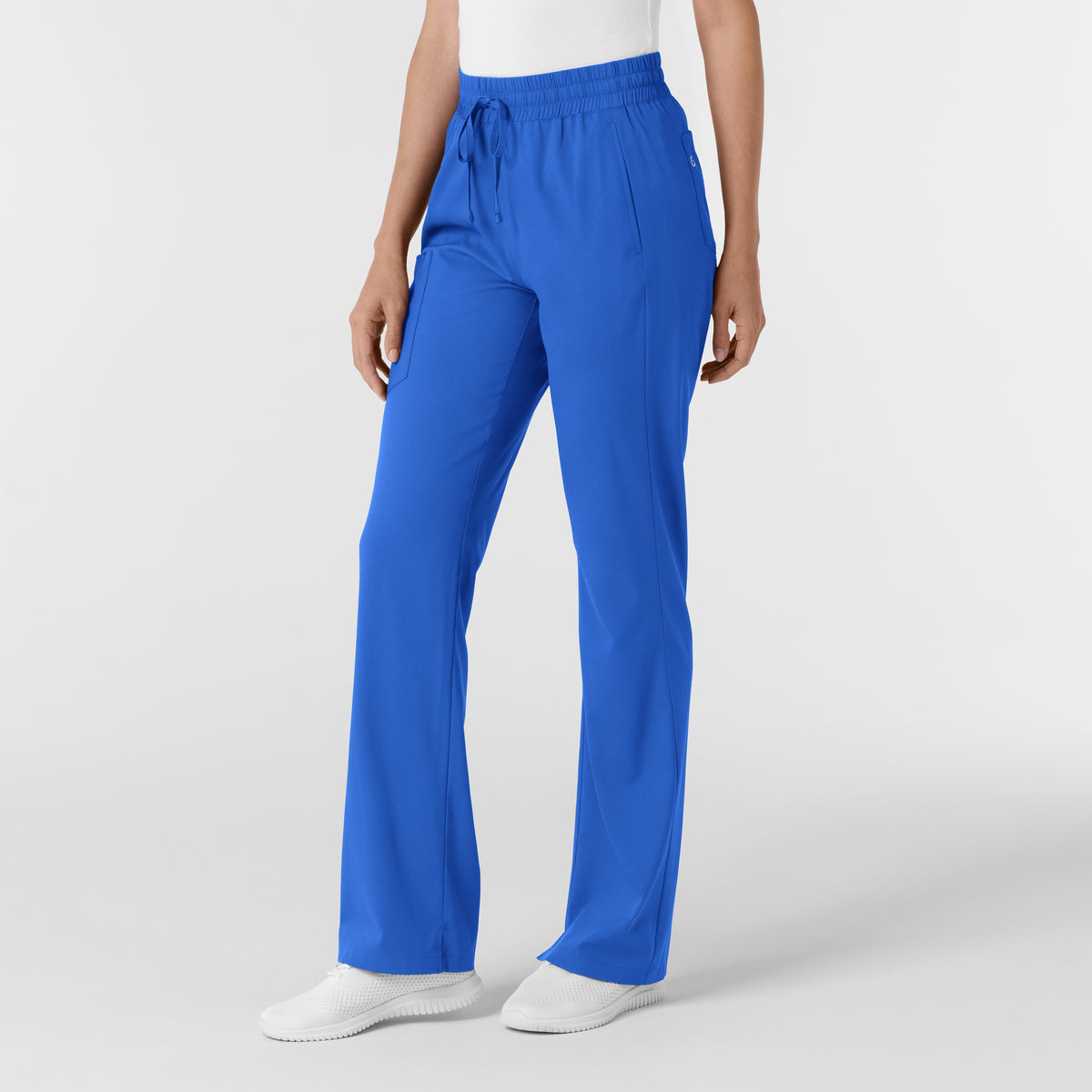 Boundless Women's Bootcut Scrub Pant Royal side view
