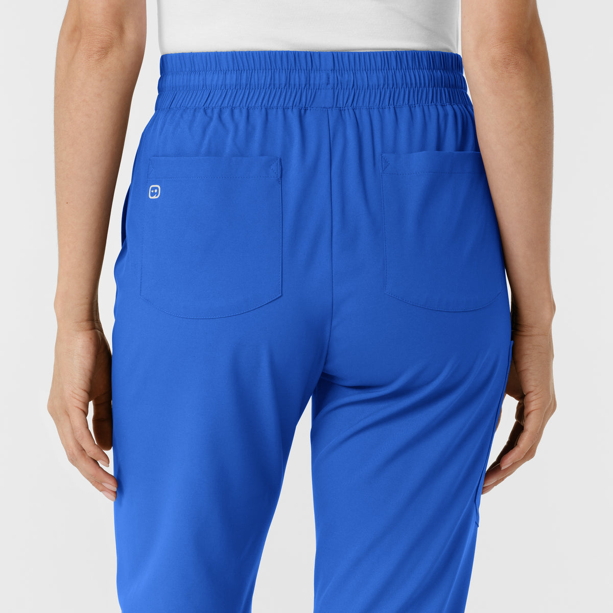 Boundless Women's Bootcut Scrub Pant Royal back detail