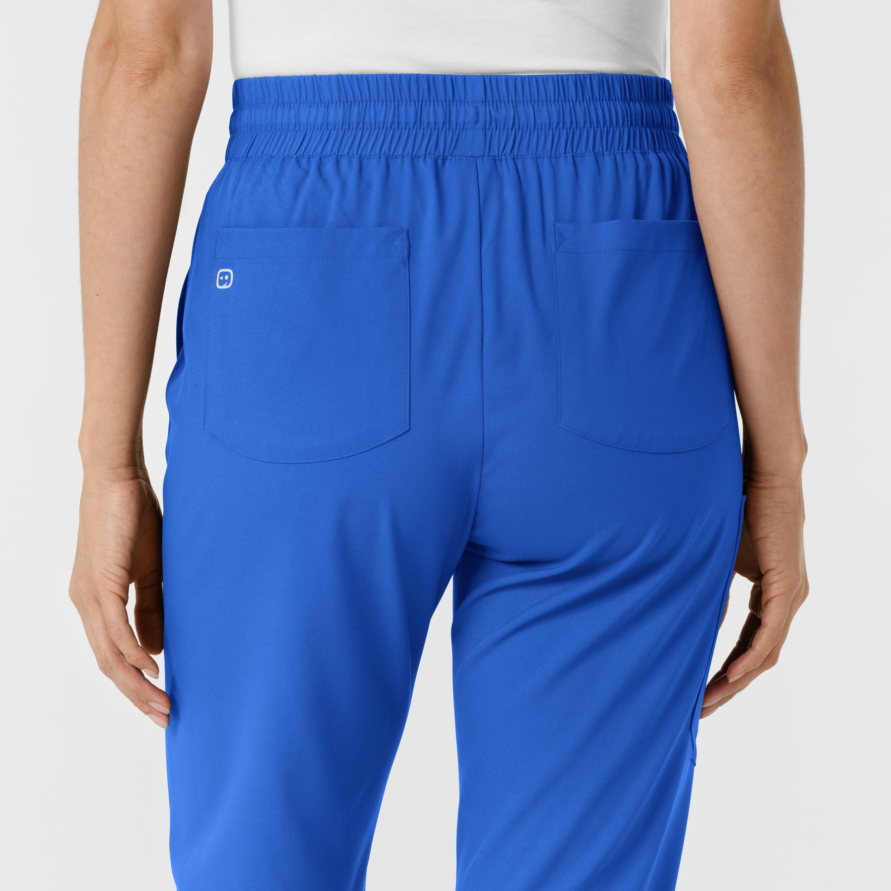 Boundless Women's Bootcut Scrub Pant Royal back detail