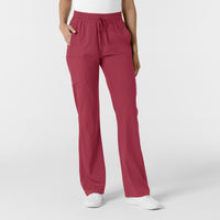 Boundless Women's Bootcut Scrub Pant Ruby