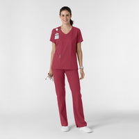 Boundless Women's Bootcut Scrub Pant Ruby full scrub set