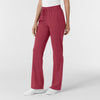 Boundless Women's Bootcut Scrub Pant Ruby side view