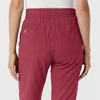 Boundless Women's Bootcut Scrub Pant Ruby back detail