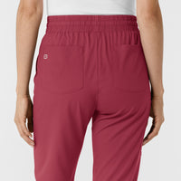 Boundless Women's Bootcut Scrub Pant Ruby back detail